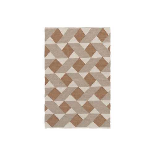 ALFOMBRA MULTICOLOR LANA-ALGODÓN 80 X 150 CM