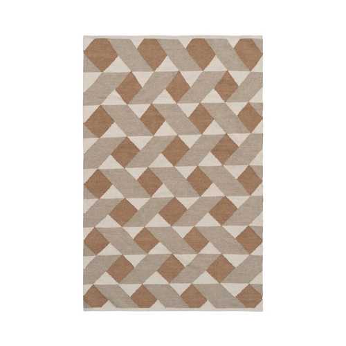 ALFOMBRA MULTICOLOR LANA-ALGODÓN 160 X 230 CM