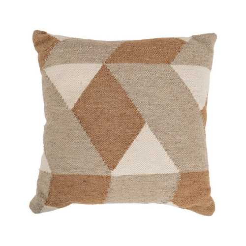 COJÍN MULTICOLOR LANA-ALGODÓN DECORACIÓN 45 X 45 CM