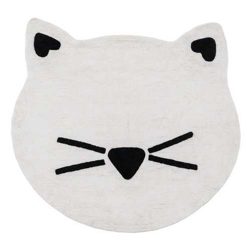 ALFOMBRA GATO BLANCO-NEGRO ALGODÓN 150 CM