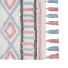 ALFOMBRA ÉTNICO ALGODÓN INFANTIL 135 X 100 CM