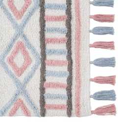 ALFOMBRA ÉTNICO ALGODÓN INFANTIL 135 X 100 CM