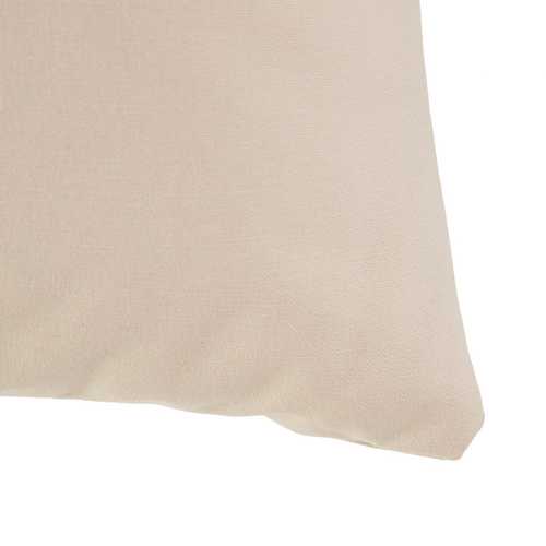 COJÍN BEIGE ALGODÓN TEXTIL/HOGAR 50 X 30 CM