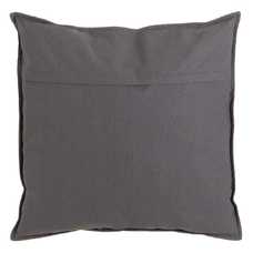 COJÍN GRIS OSCURO 100% ALGODÓN 60 X 60 CM