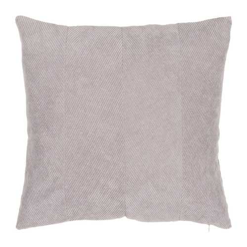 COJÍN GRIS TERCIOPELO TEXTIL/HOGAR 45 X 45 CM