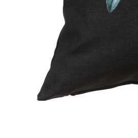 COJÍN ORQUÍDEA TURQUESA DECORACIÓN 60 X 60 CM