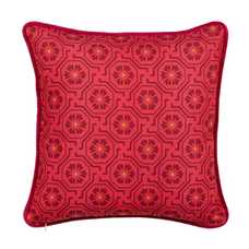 COJÍN ORIENTAL ROJO ALGODÓN DECORACIÓN 45 X 45 CM COJÍN ORIENTAL ROJO ALGODÓN DECORACIÓN 45 X 45 CM