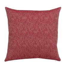 COJÍN ESTAMPADO ROJO ALGODÓN / POLIÉSTER 45 X 45 CM