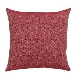 COJÍN ESTAMPADO ROJO ALGODÓN / POLIÉSTER 45 X 45 CM