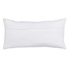 COJÍN GRIS-ROSA ALGODÓN DECORACIÓN 30 X 60 CM