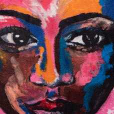 COJÍN ROSTRO TERCIOPELO DECORACIÓN 50 X 50 CM COJÍN ROSTRO TERCIOPELO DECORACIÓN 50 X 50 CM