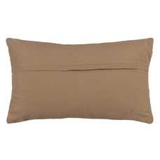 COJÍN BEIGE YUTE DECORACIÓN 30 X 50 CM