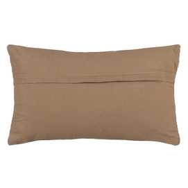 COJÍN BEIGE YUTE DECORACIÓN 30 X 50 CM