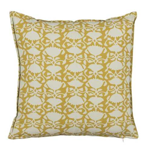 COJÍN BEIGE-MOSTAZA 100% ALGODÓN 50 X 50 CM