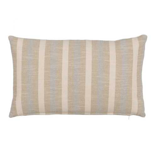 COJÍN AZUL-GRIS LINO-ALGODÓN DECORACIÓN 50 X 30 CM