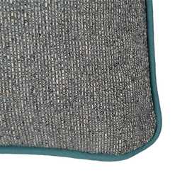 COJÍN AZUL POLIESTER DECORACIÓN 45 X 45 CM