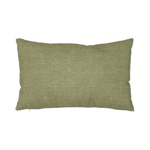 COJÍN VERDE CLARO ALGODÓN-POLIÉSTER 50 X 30 CM