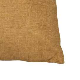 COJÍN MOSTAZA ALGODÓN-POLIÉSTER 55 X 55 CM