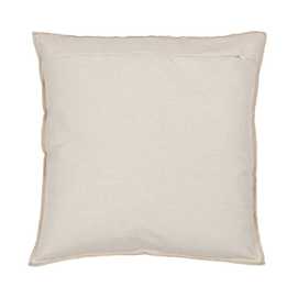 COJÍN CREMA POLIESTER-ALGODÓN DECORACIÓN 45 X 45 CM