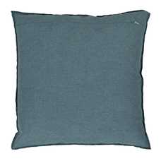 COJÍN AZUL POLIESTER-ALGODÓN DECORACIÓN 55 X 55 CM