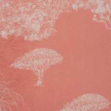 COJÍN ÁRBOLES TEJA POLIESTER DECORACIÓN 45 X 45 CM