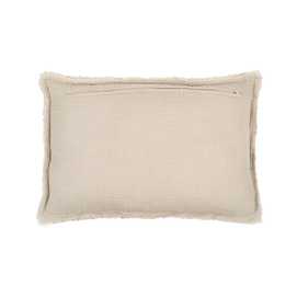 COJÍN NATURAL ALGODÓN-POLIÉSTER 50 X 30 CM