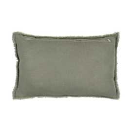 COJÍN VERDE ALGODÓN-POLIÉSTER 50 X 30 CM