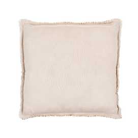 COJÍN RAYAS TIERRA VISCOSA / LINO 50 X 50 CM