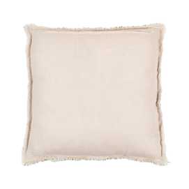 COJÍN RAYAS VERDE VISCOSA / LINO 50 X 50 CM