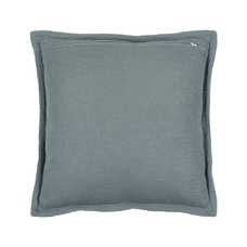 COJÍN AZUL VISCOSA / POLIÉSTER 45 X 45 CM