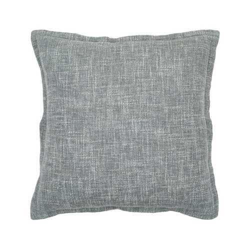 COJÍN AZUL VISCOSA / POLIÉSTER 45 X 45 CM