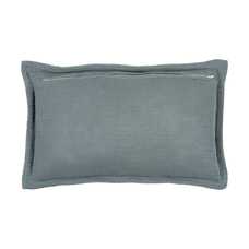 COJÍN AZUL VISCOSA / POLIÉSTER 50 X 30 CM