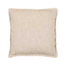 COJÍN FLORES BEIGE OSCURO 45 X 45 CM