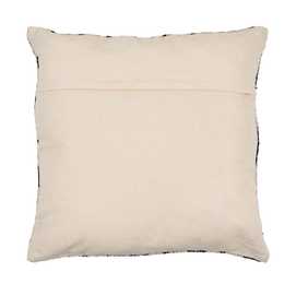 COJÍN BLANCO Y NEGRO JACQUARD DECORACIÓN 45 X 45 CM