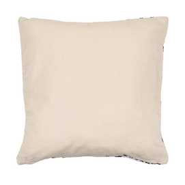 COJÍN BLANCO Y NEGRO JACQUARD DECORACIÓN 45 X 45 CM