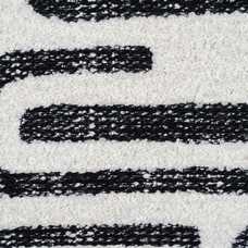 COJÍN BLANCO Y NEGRO JACQUARD DECORACIÓN 40 X 60 CM COJÍN BLANCO Y NEGRO JACQUARD DECORACIÓN 40 X 60 CM