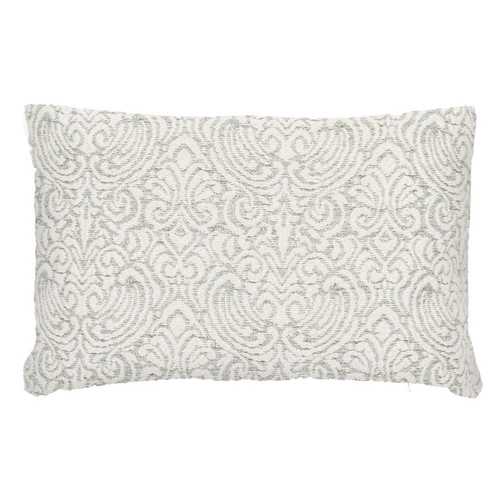 COJÍN BLANCO-VERDE JACQUARD DECORACIÓN 40 X 60 CM