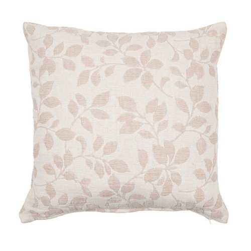 COJÍN CREMA JACQUARD DECORACIÓN 45 X 45 CM