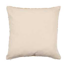 COJÍN BLANCO/BEIGE JACQUARD DECORACIÓN 45 X 45 CM