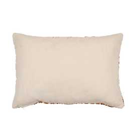 COJÍN BLANCO-OCRE JACQUARD DECORACIÓN 40 X 60 CM