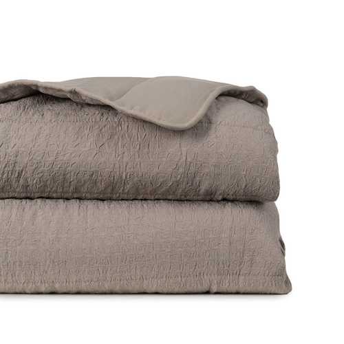 COLCHA TAUPE POLIESTER DORMITORIO 240 X 260 CM