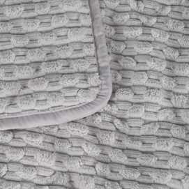COLCHA GRIS CLARO POLIESTER TEXTIL/HOGAR 180 X 260 CM