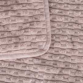 COLCHA ROSA POLIESTER TEXTIL/HOGAR 180 X 260 CM