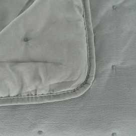 COLCHA VERDE POLIESTER DORMITORIO 270 X 280 CM