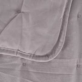 COLCHA GRIS POLIESTER DORMITORIO 230 X 280 CM