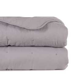 COLCHA GRIS POLIESTER DORMITORIO 270 X 280 CM