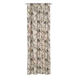 CORTINA HOJAS LINO-ALGODÓN DECORACIÓN 140 X 260 CM