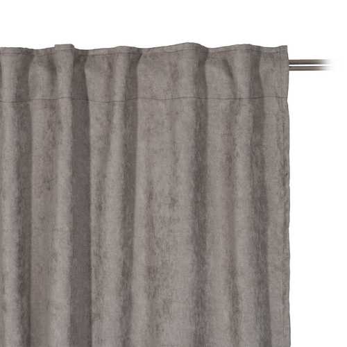 CORTINA TAUPE POLIESTER DECORACIÓN 140 X 260 CM