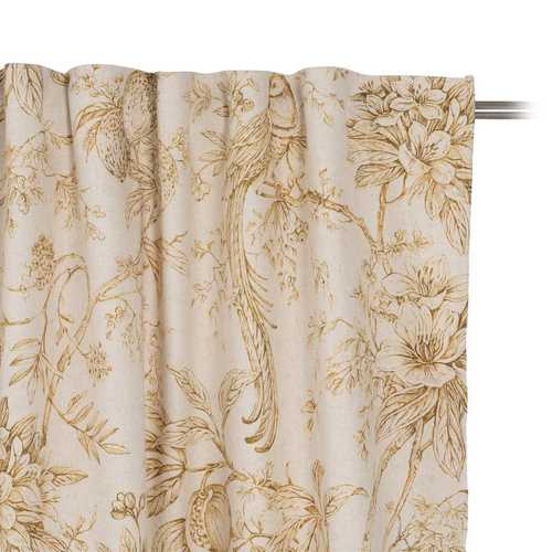 CORTINA PÁJARO LINO-ALGODÓN DECORACIÓN 140 X 270 CM