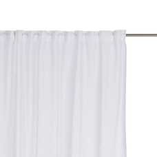 CORTINA BLANCO POLIESTER DECORACIÓN 140 X 260 CM CORTINA BLANCO POLIESTER DECORACIÓN 140 X 260 CM